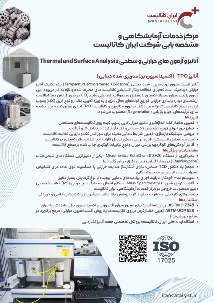 خدمات ازمایشگاهی شرکت ایران کاتالیست